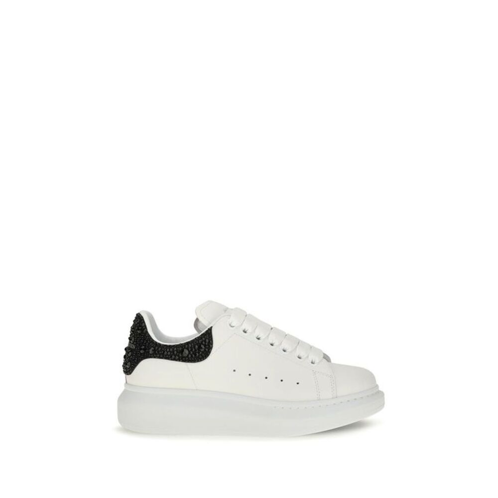 Alexander McQueen White Calf Leather Bos Taurus Chunky Women's Sneakers